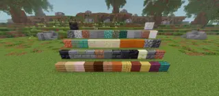 More Vertical Slabs Texture Pack for MCPE 1.21.0