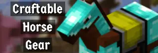 Craftable Horse Gear Addon for Minecraft Bedrock