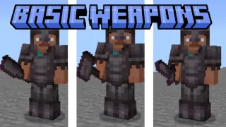 Basic Weapons Addon for Minecraft Bedrock