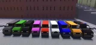 Swagcasters Panel Van Vehicle Pack Addon for Minecraft PE