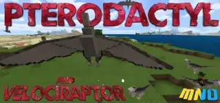 Pterodactyl and Velociraptor Addon for Minecraft Bedrock