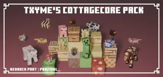 Txyme's Cottagecore Texture Pack for Minecraft Bedrock