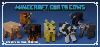 Minecraft Earth Cows Texture Pack for MCPE 1.21.100