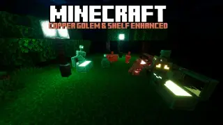 Copper Golem and Shelf Enhanced Texture Pack for MCPE