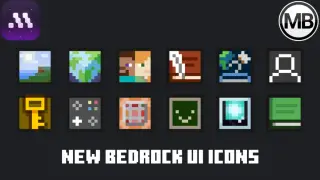 New Bedrock UI Icons Texture Pack for MCPE 1.21.90