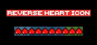 Reverse Heart Icon Texture Pack for MCPE 1.21.50