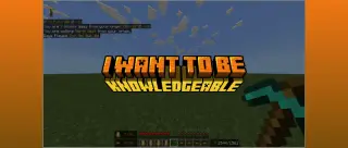 I Want To Be Knowledgeable Texture Pack for MCPE 1.21.50