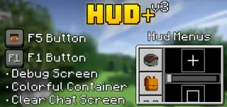 HUD+ V3 Texture Pack for Minecraft Bedrock 1.21.60