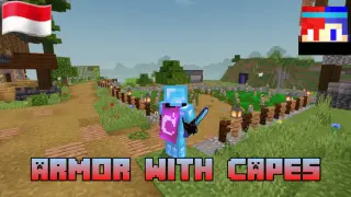 Armor With Capes Texture Pack for Minecraft Bedrock 26.50
