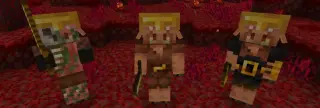 Wide Piglin Helmets Texture Pack for MCPE 1.21.50