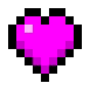 Magenta Hearts (Monochrome)