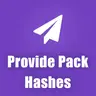 Provide Pack Hashes