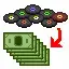 Pest Drops to Money Icons