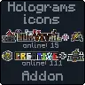 Simple holograms icons